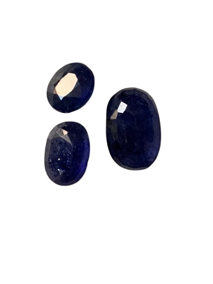 "12-carat oval-cut blue sapphire"